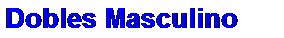 Cuadro de texto: Dobles Masculino
